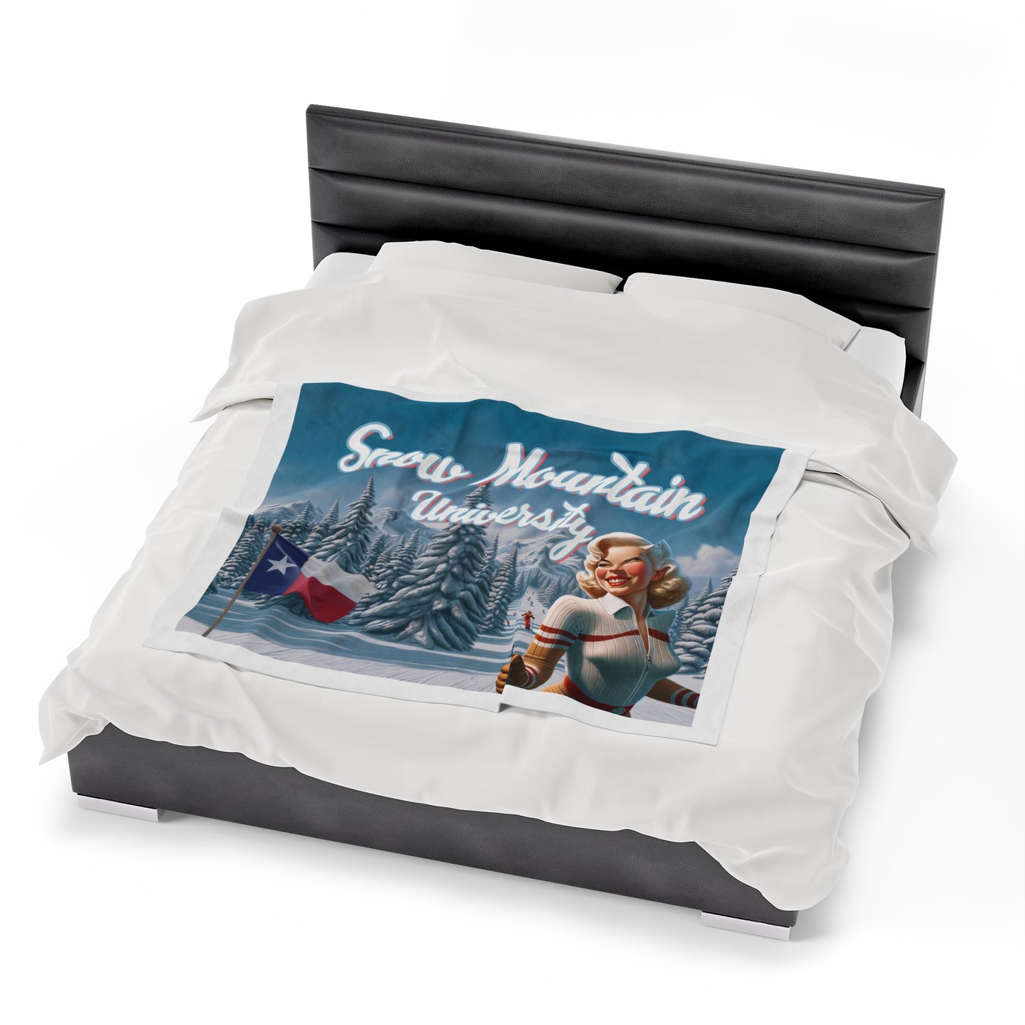 Snow Mountain University Blanket