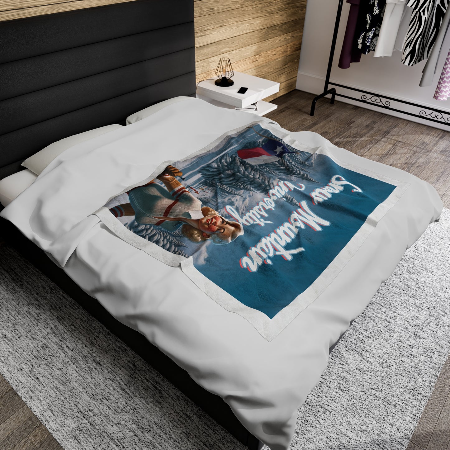 Snow Mountain University Blanket