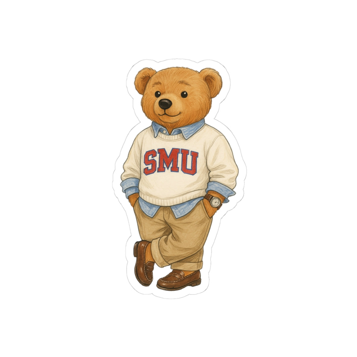 SMU Bear Stickers