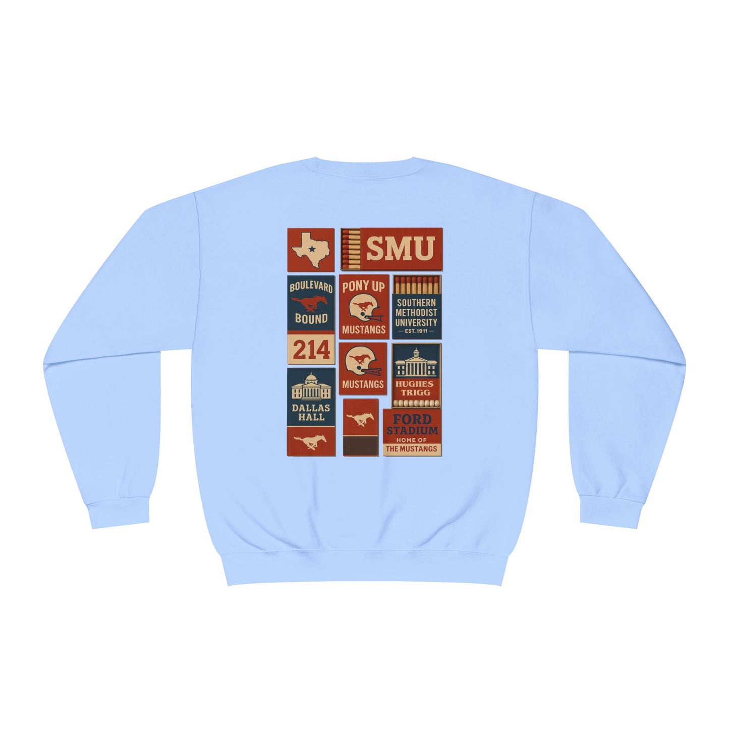SMU Matchbook Crewneck Sweatshirt