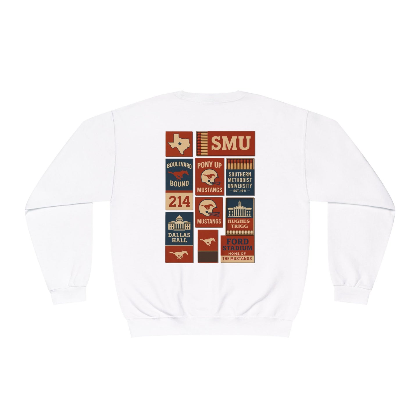SMU Matchbook Crewneck Sweatshirt