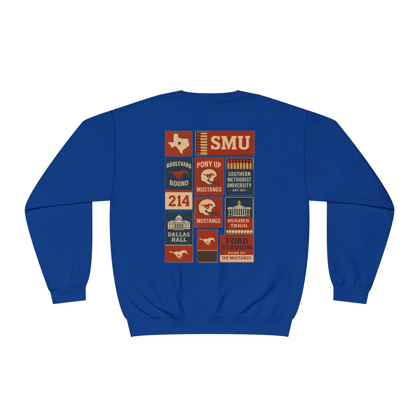 SMU Matchbook Crewneck Sweatshirt