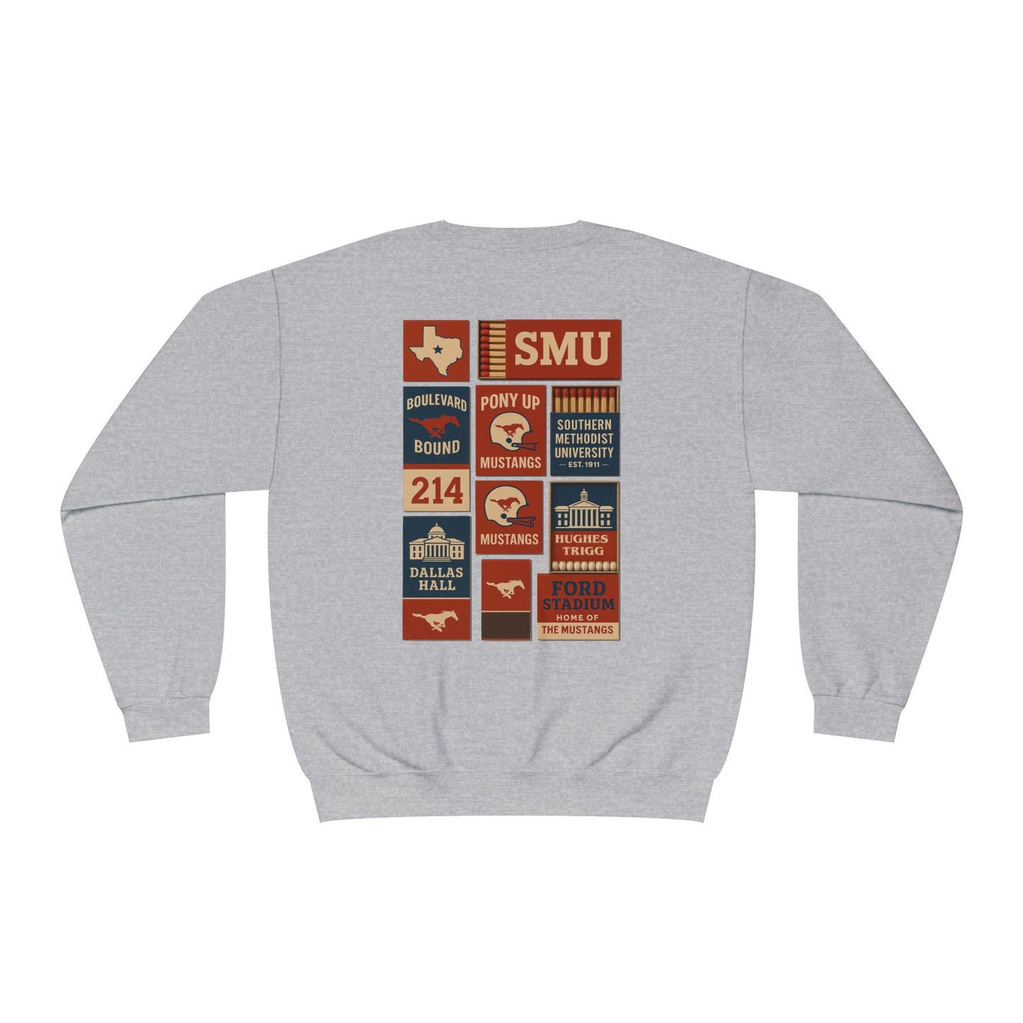 SMU Matchbook Crewneck Sweatshirt