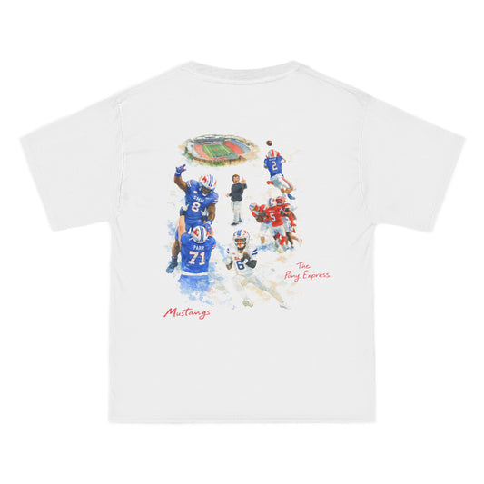 SMU FB Watercolor Collage Tee