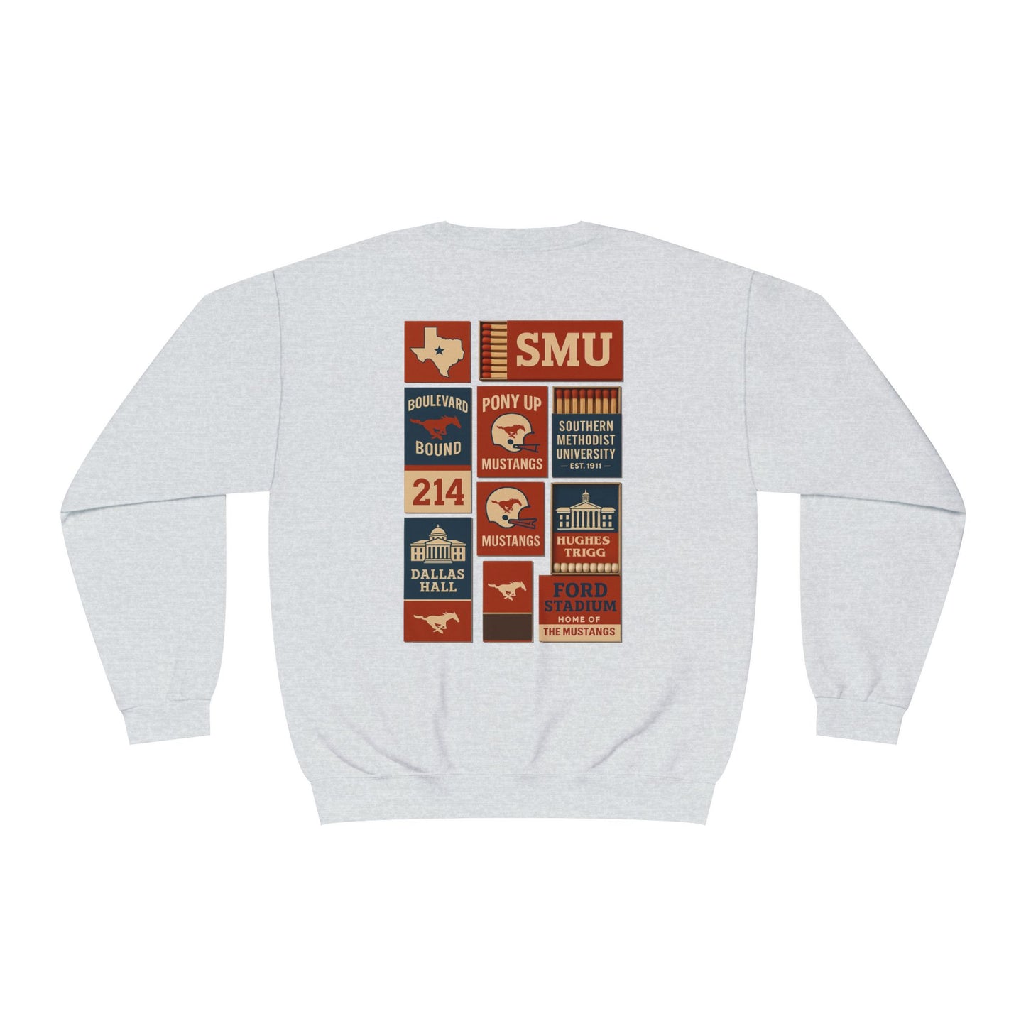 SMU Matchbook Crewneck Sweatshirt